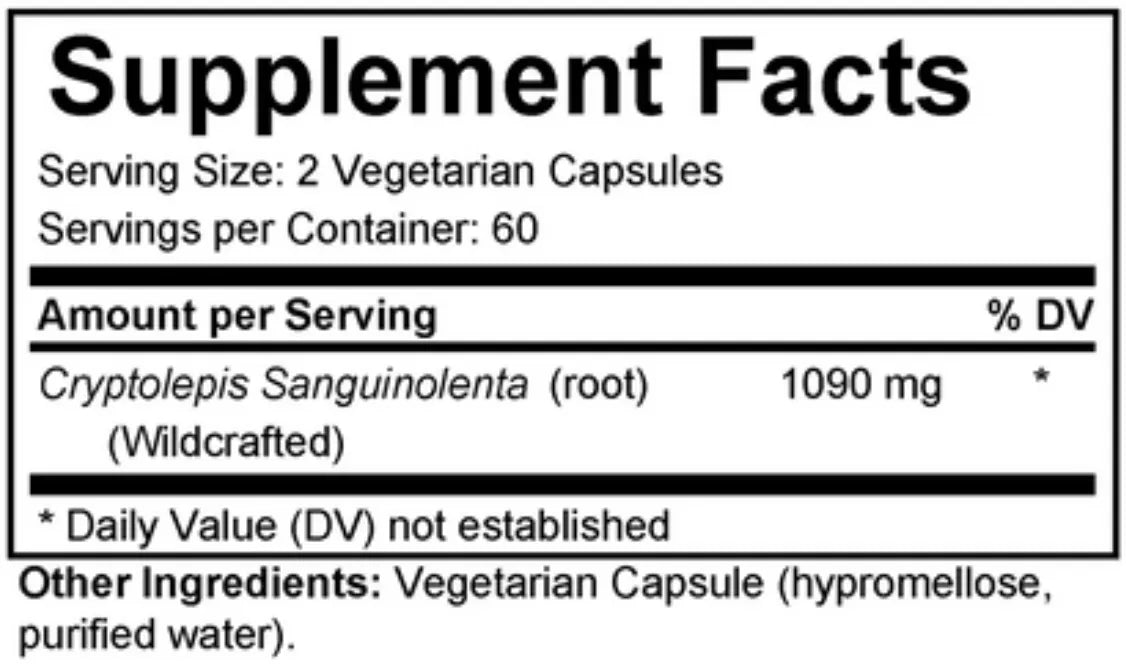 Cryptolepis Capsules - Wildcrafted