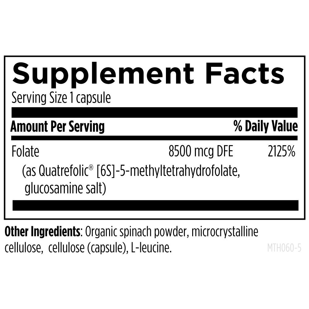 L-5-MTHF 8,500 mcg DFE (5 mg)